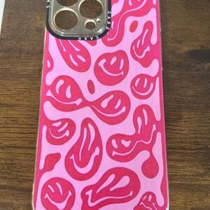 Stylish Pink Smiley Face Phone Case
